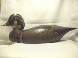 Vintage Ken Harris Wood Duck Decoy