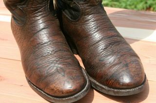 Black Label Tony Lama 12D Extra Tall Bullhide Cowboy Boots Vintage 2