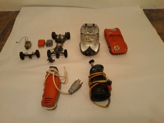 2 Vintage Revell 1/24 Scale Slot Cars & Accessories