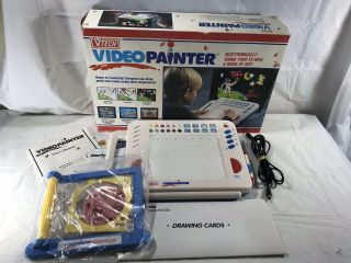 Vintage Vtech Video Painter Tv Drawing Pad Accessory Kit Great