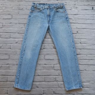 Vintage Levis 505 Straight Leg Denim Jeans Size 32 X 30 Made In Usa Light Wash
