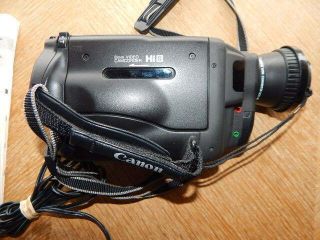 Vintage 1995 Canon ES2000A Hi - Fi 8mm Video Camcorder,  Remote,  Batteries,  Cords 8