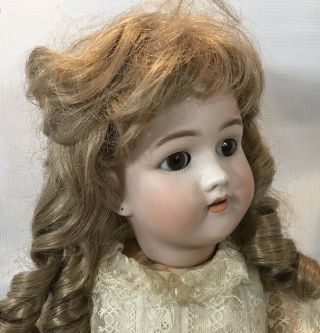 Antique Bisque Head Germany Heinrich Handwerck Halbig 5 Compo Body Doll 27 " H