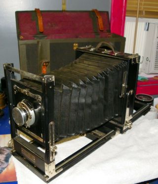 Vintage Seneca Improved 5x7 Folding Large Format View Camera W/koilos Lens
