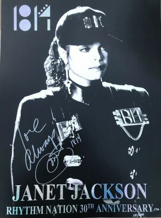 Janet Jackson Very Rare Limited To 500 Signed Autographed