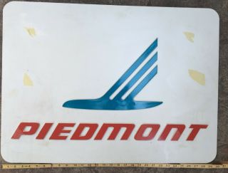 Piedmont Airlines Wall Sign -,  30 " X22 " 3/4 " (1980s Vintage)