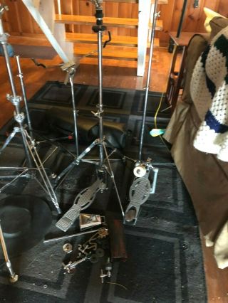 Vintage Ludwig Speed King Twin Spring Bass Drum Pedal And Hi Hat Stand And More