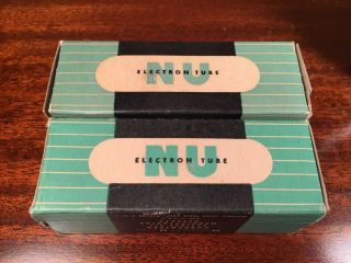 2 NOS National Union 6SN7GT Vintage Audio Tubes in Boxes 4
