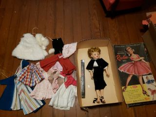 Vintage Miss Revlon Doll Box W/ Many Dresses And Outfits,  Teenage Sis