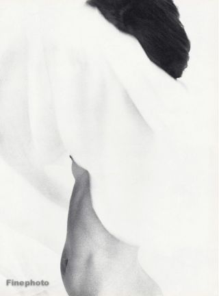 1966 Vintage Portrait Nude Female Breast Woman Photo Art By Wingate Paine 16x20