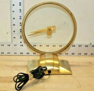 Vintage Jefferson Golden Hour Electric Mystery Clock 580 - 101 Dated 11 - 26 - 1969 3