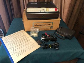 Magnavox Reel To Reel Portable Solid State Tape Recorder Player Vintage