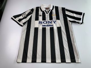 Vintage Kappa Juventus Italy Pessotto 22 Sony Minidisc Soccer Jersey Size Xl