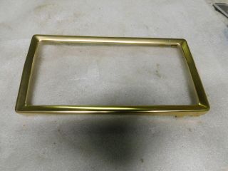 1956 - 1957 Cadillac License Plate Surround Brass Platted