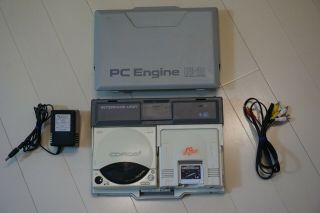 Pc Engine Interface Unit Cd - Rom 2 System Bundle Rare