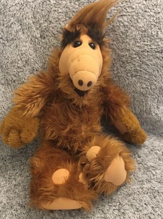 Vintage 1986 Coleco Talking Alf Plush 18” Alien Doll Stuffed Animal Toy