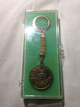 Vintage 1969 Southern Railway Railroad 75th Anniversary Key Watch Fob Medal