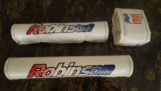 Robinson Old School Bmx Bicycle Pads Complete Set Vintage