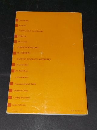 Vintage 1972 Digital DEC Programming Languages Handbook PDP - 8 Handbook Series 2