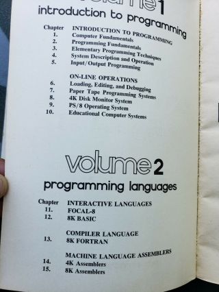 Vintage 1972 Digital DEC Programming Languages Handbook PDP - 8 Handbook Series 5