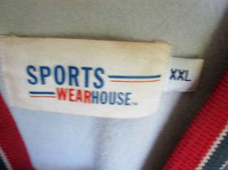 Vintage Cleveland Indians Satin Snap Up Jacket Coat Sports Wearhouse Sz XXL 4