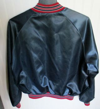 Vintage Cleveland Indians Satin Snap Up Jacket Coat Sports Wearhouse Sz XXL 5