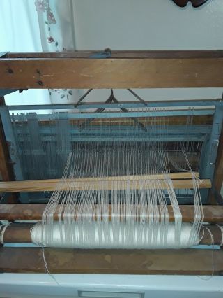 Vintage Structo ArtCraft Table Top Hand Weaving Loom Tapestry 4 shaft 6