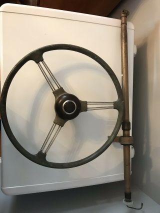 1940 - 50’s Vintage Studebaker Truck Steering Wheel Horn & Column