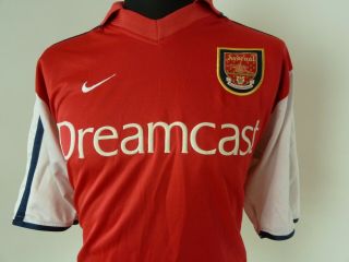 Arsenal vintage Nike Home Shirt 2000 - 2002 Dreamcast Maglia Trikot Size Medium 2