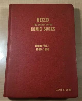 Bozo The Clown Bound Volume 1950 - 1953 Rare Dell 285,  2,  3,  4,  5,  6,  7,  464 Awesome