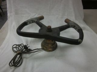 Vintage Airplane Steering Yoke Made Into A Lamp Military Aircraft