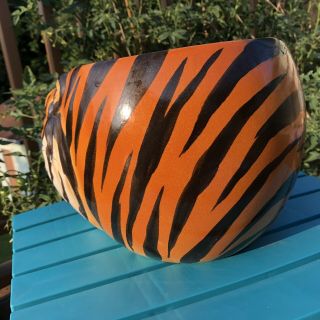 Ceramic Tiger Head Planter - Casa Pupo Hard to Find Vintage 1970’s Pot 4