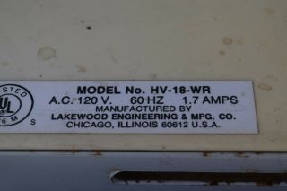 Vintage Lakewood Large Window Fan 3 - Speed Reversible HV - 18 - WR 6