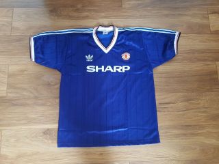 Manchester United Sharp Retro Vintage Football Shirt Xl