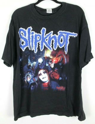 Vintage 2001 Slipknot Iowa Promo Tour Shirt Size Xl Cygnus Double Sided Metal