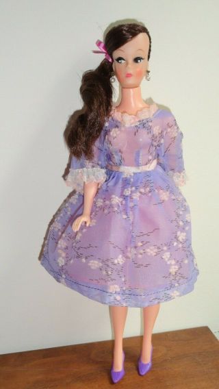 Vintage Barbie Clone Doll Swirl Ponytail and SHEER DRESS SLIP AND HEELS Stunning 8
