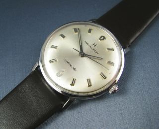 Vintage Hamilton Stainless Steel Automatic Mens Watch 17j 689a 1960s