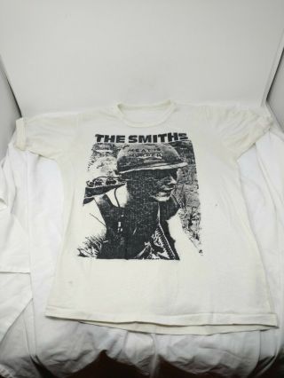 Authentic Vintage Smiths T - Shirt Tee Teeshirt Morrissey Meat Is Murder Tour 1985