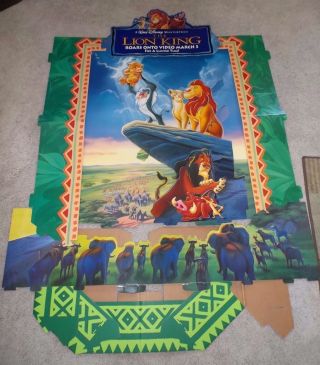 Disney: The Lion King Movie Standee (rare,  Display) Vintage 1995 5 