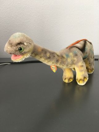 RARE Steiff Vintage Brosus Dinosaur Stuffed Animal 3