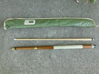 Vintage Gorgeous Valley 2 Piece Pool Cue W/valley Case