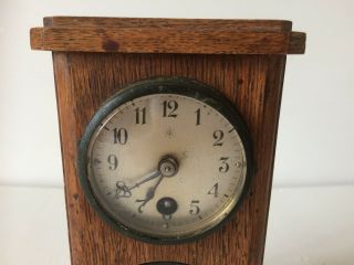 Vintage Junghans Oak Mantel Clock 3