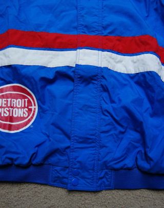 Vintage 1990’s Champion Detroit Pistons Shooting Windbreaker Warm Up Jacket Sz L 5