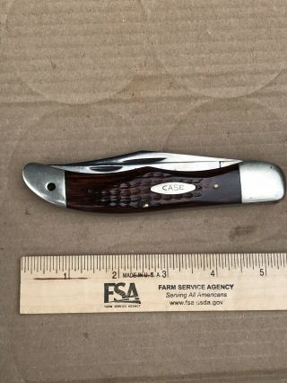 Vintage Case Xx 6265 Sab 2 Blade Folding Hunter Pocket Knife Usa