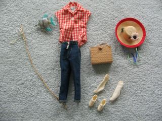 Vintage Barbie Outfit Gone Fishing With Accessories