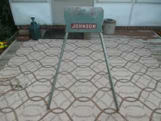 Vintage 1950s Johnson Outboard Boat Motor Stand Display - All &