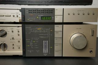 Vintage Pioneer A - 7 A7 Stereo Amplifier Amp and Digital Synthesized Tuner F - 9 F9 3
