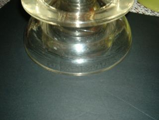 VINTAGE LARGE CORNING PYREX CLEAR GLASS INSULATOR USA 5 - 17 - 19 6