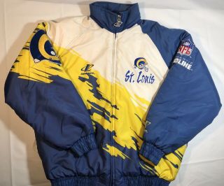 Vintage 90’s St.  Louis Rams Logo Athletic Splash Jacket Size Large