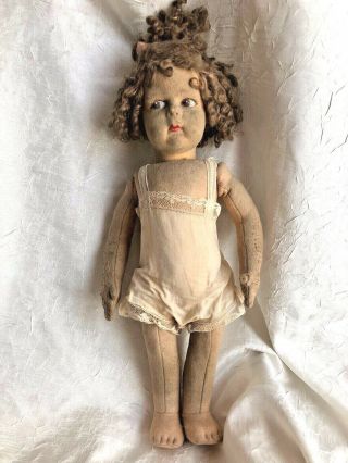 1920s/30s Antique Lenci Felt Articulated Doll 18 "